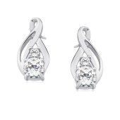 Cercei argint cu pietre DiAmanti Z1422E_W-DIA Cercei argint cu pietre DiAmanti Z1422E_W-DIA